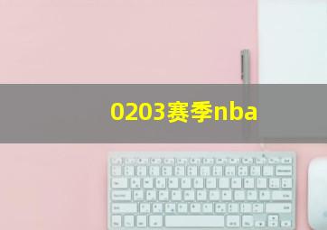 0203赛季nba