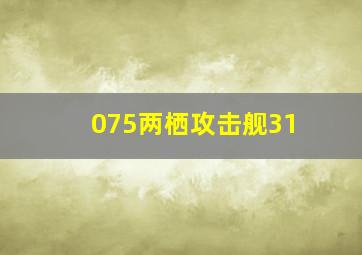 075两栖攻击舰31