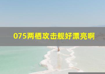 075两栖攻击舰好漂亮啊