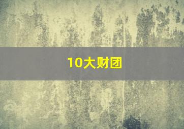 10大财团