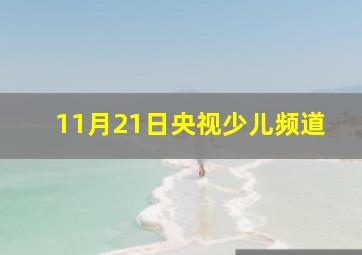 11月21日央视少儿频道