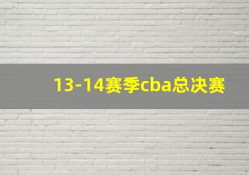 13-14赛季cba总决赛