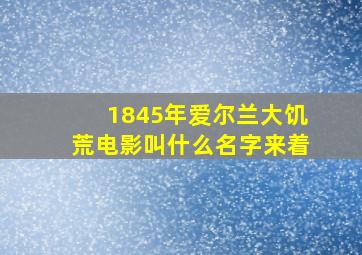 1845年爱尔兰大饥荒电影叫什么名字来着