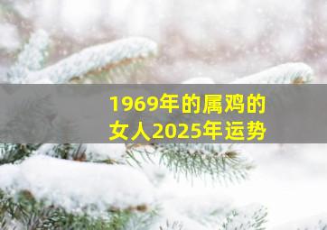 1969年的属鸡的女人2025年运势