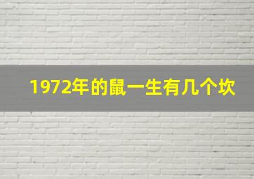 1972年的鼠一生有几个坎