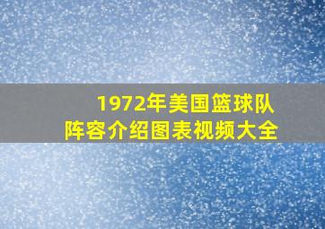 1972年美国篮球队阵容介绍图表视频大全