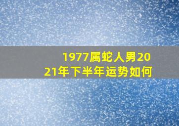 1977属蛇人男2021年下半年运势如何