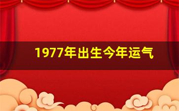 1977年出生今年运气