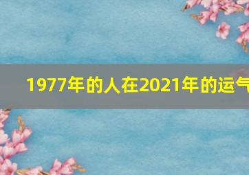 1977年的人在2021年的运气