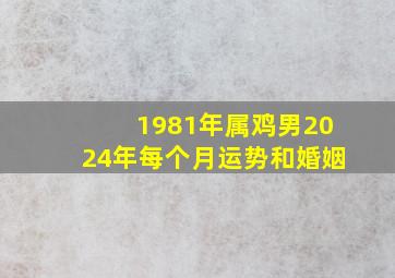 1981年属鸡男2024年每个月运势和婚姻