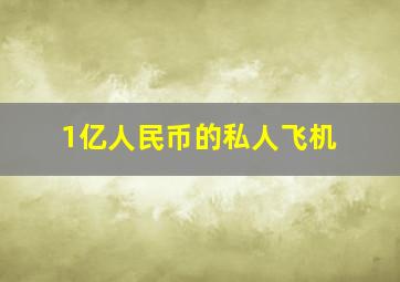 1亿人民币的私人飞机