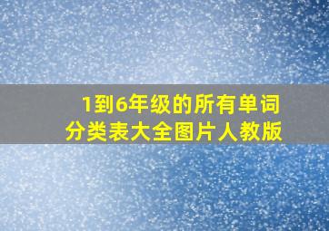 1到6年级的所有单词分类表大全图片人教版