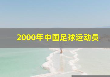 2000年中国足球运动员