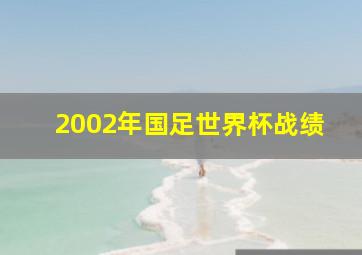 2002年国足世界杯战绩