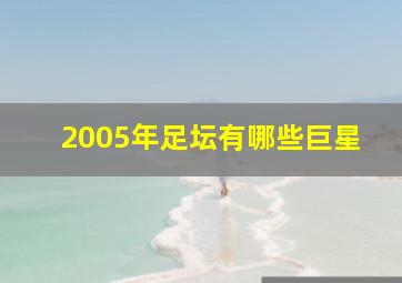 2005年足坛有哪些巨星