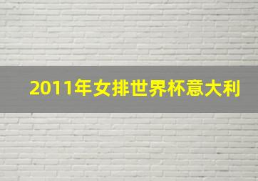 2011年女排世界杯意大利