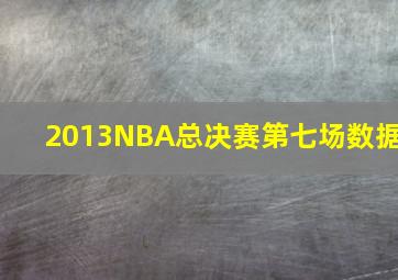 2013NBA总决赛第七场数据