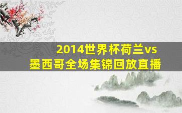 2014世界杯荷兰vs墨西哥全场集锦回放直播