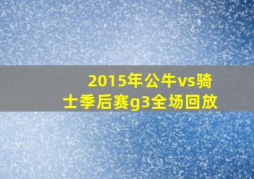 2015年公牛vs骑士季后赛g3全场回放