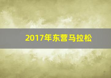 2017年东营马拉松