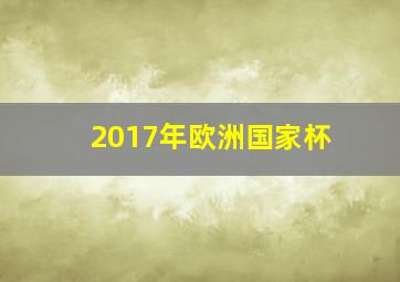 2017年欧洲国家杯