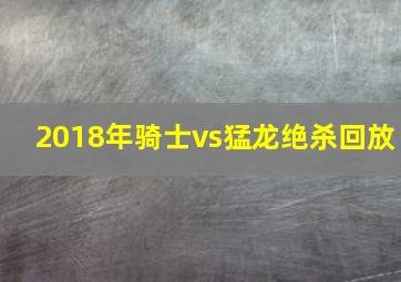 2018年骑士vs猛龙绝杀回放