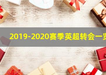 2019-2020赛季英超转会一览