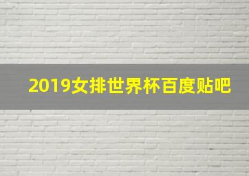 2019女排世界杯百度贴吧