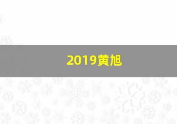 2019黄旭