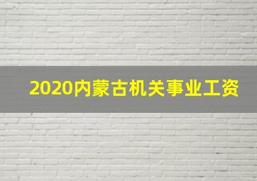 2020内蒙古机关事业工资