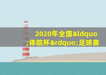 2020年全国“体院杯”足球赛