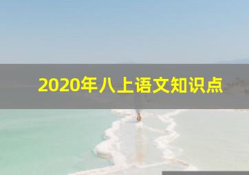 2020年八上语文知识点