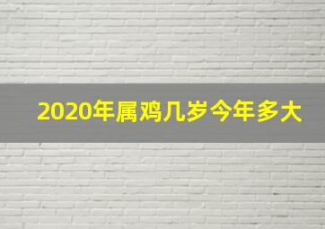 2020年属鸡几岁今年多大