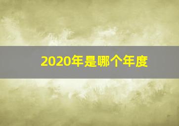 2020年是哪个年度