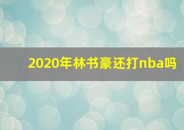 2020年林书豪还打nba吗