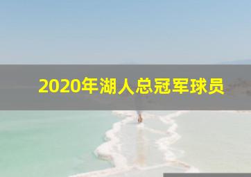 2020年湖人总冠军球员