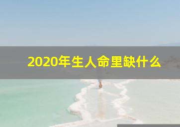 2020年生人命里缺什么