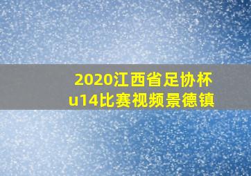 2020江西省足协杯u14比赛视频景德镇