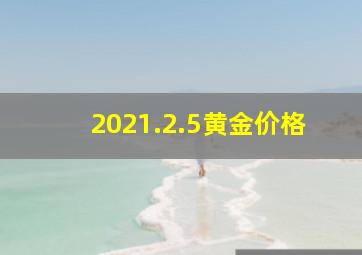 2021.2.5黄金价格