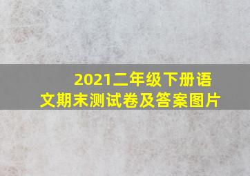 2021二年级下册语文期末测试卷及答案图片