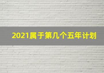 2021属于第几个五年计划