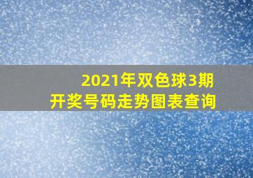 2021年双色球3期开奖号码走势图表查询