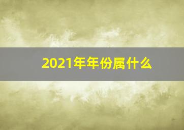 2021年年份属什么