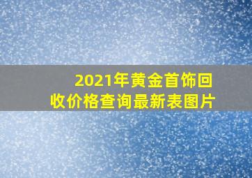 2021年黄金首饰回收价格查询最新表图片