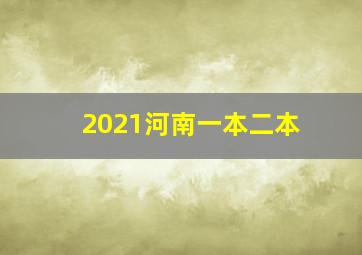 2021河南一本二本