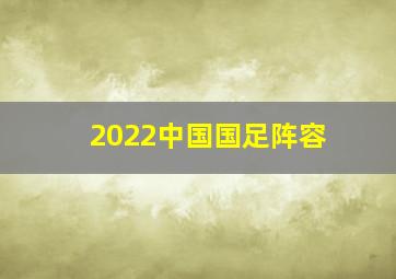 2022中国国足阵容