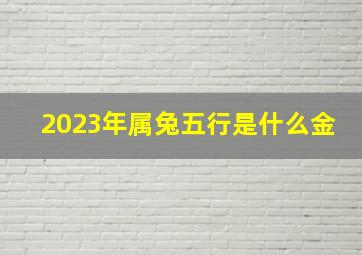 2023年属兔五行是什么金