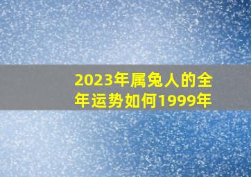 2023年属兔人的全年运势如何1999年