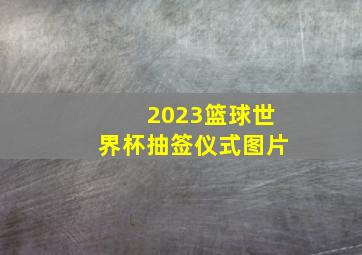 2023篮球世界杯抽签仪式图片