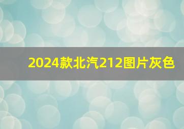 2024款北汽212图片灰色